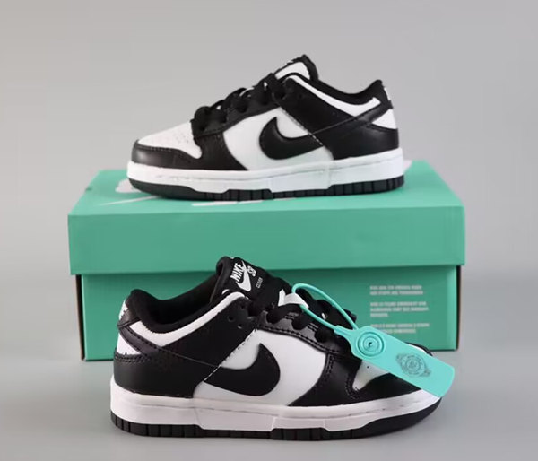 Youth Running Weapon SB Dunk White/Black Shoes 027